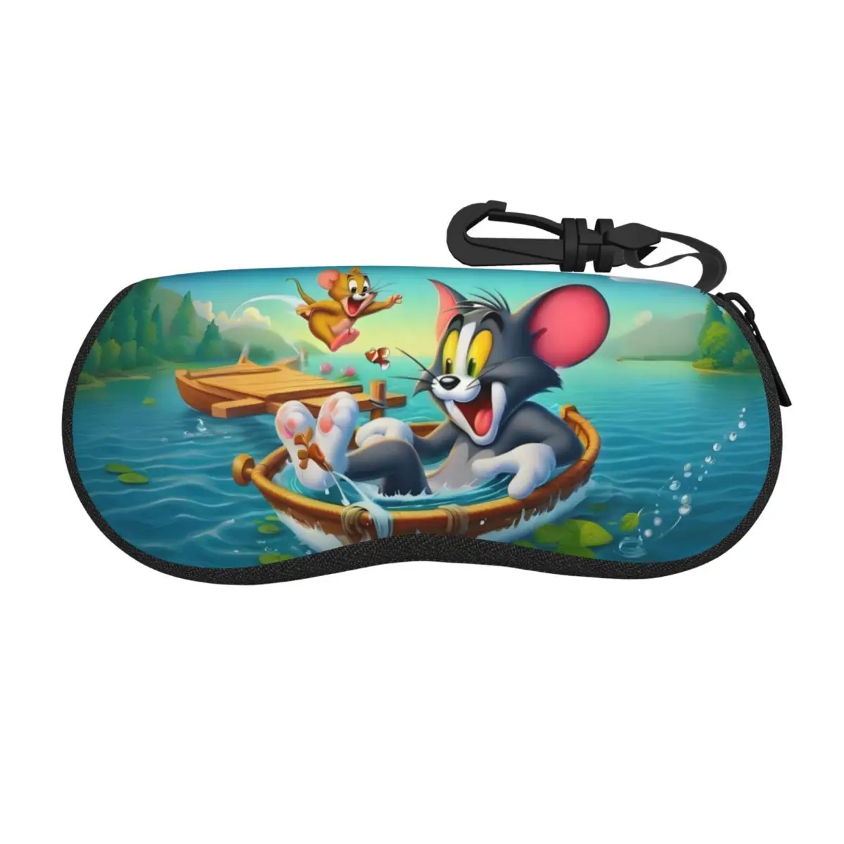 

Custom Anime Tom And Jerry Shell Glasses Case Unisex Fashion Kawaii Cartoon Eyeglasses Case Sunglasses Protector Box