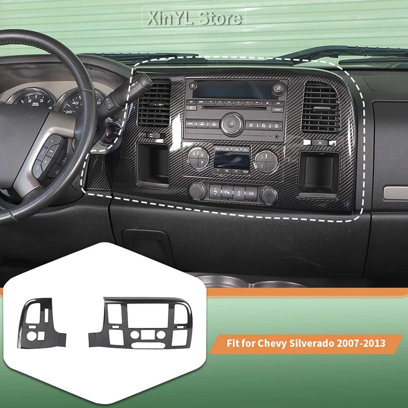 

Car ABS Central Control Navigation Panel Decorative Cover Stickers For Chevy Silverado/GMC-SIERRA 2007-2013 Accessories