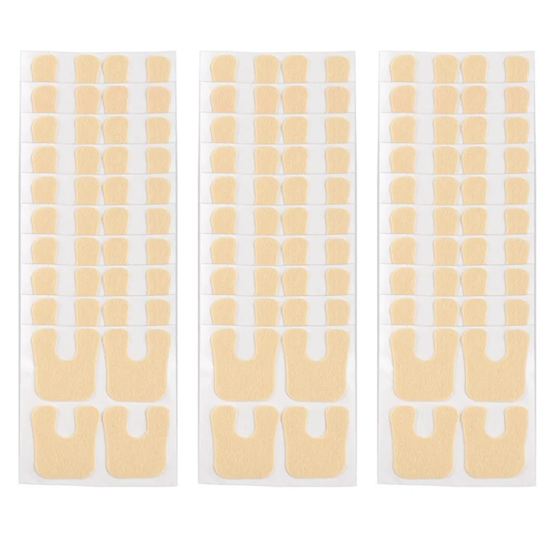 B02C-U-vormige vilten voetkussens, 120 stuks eelt- en middenvoetpijnverlichtingskussens, voorkomen eelt