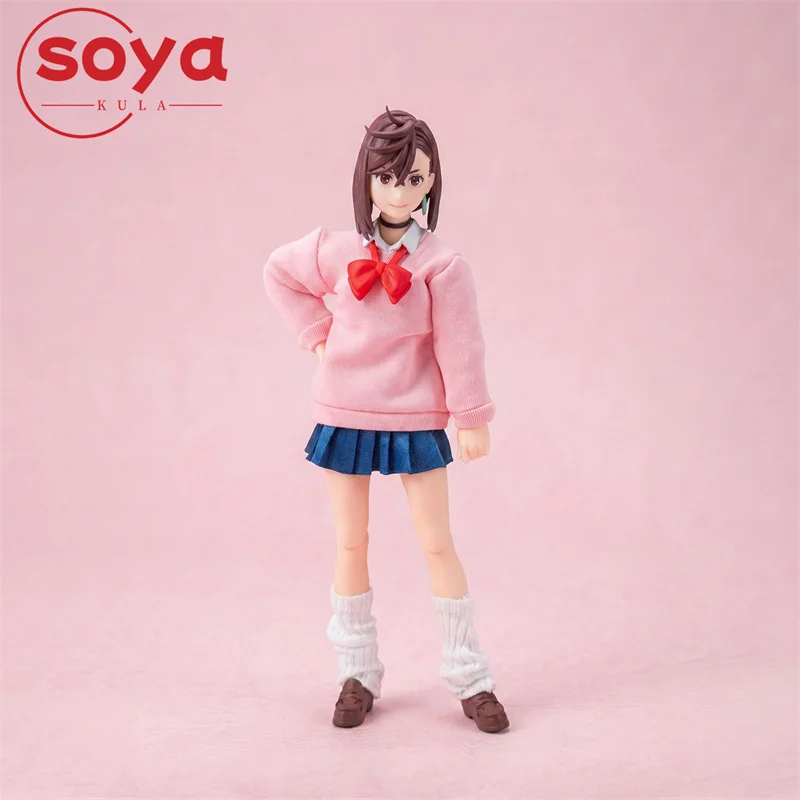 1/12 Bilancia Ragazza Rosa Felpa Con Cappuccio Gonna A Pieghe Calzini Allentati Vestiti Modello Misura 6 '' Notaman Soldato Action Figure Corpo Bambole