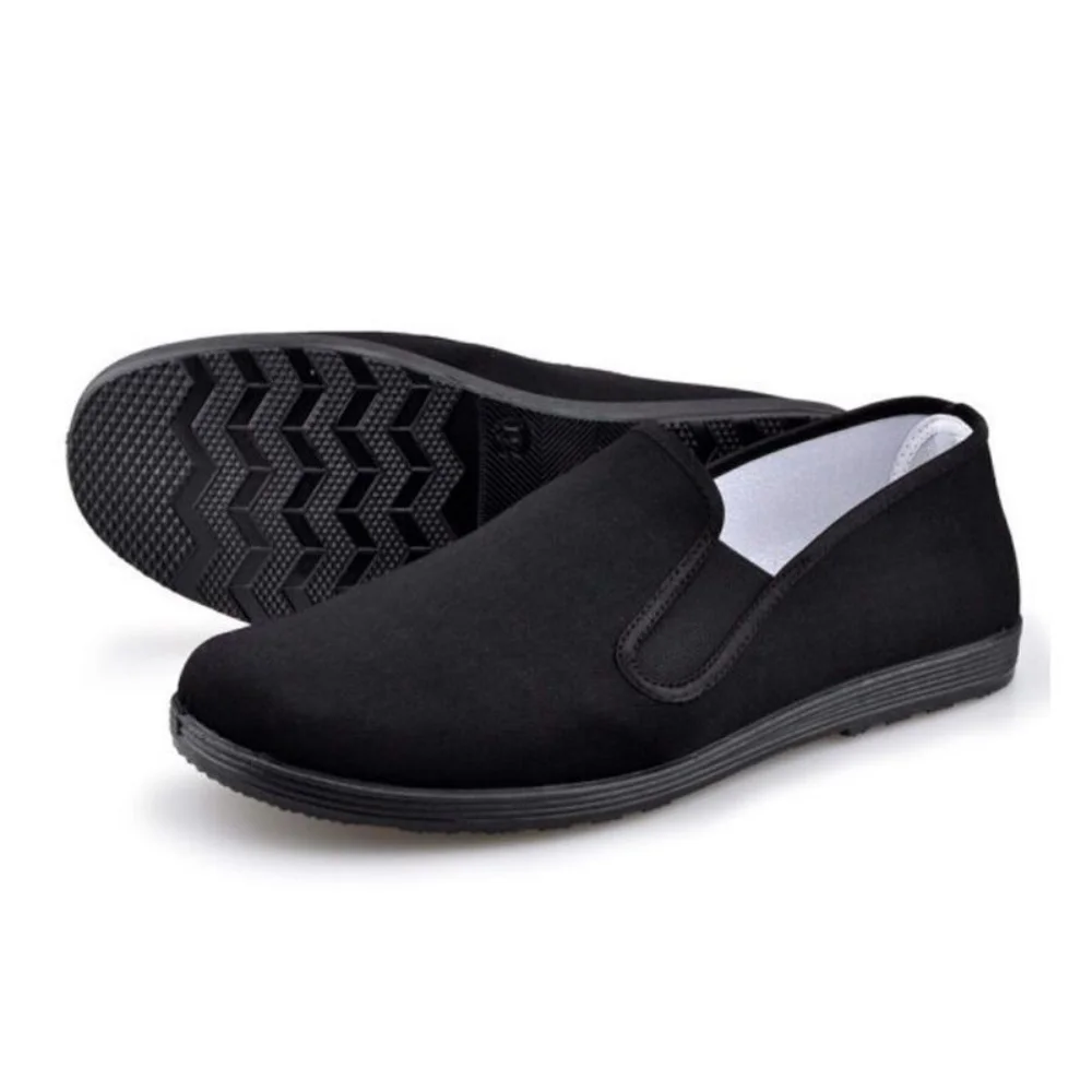 Chinese New Style Old Beijing Slip On Flat Shoes Unisex Adults Casual KungFu Tai Chi Shoes Indoor Outdoor Daily Walking Footwear