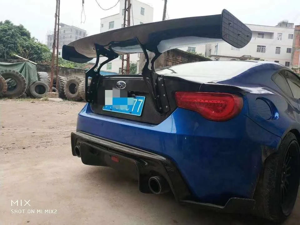 Brilliant Products Carbon Fiber GT Rear Wing For Toyota GT86 BRZ Spoiler 2013 - 2018