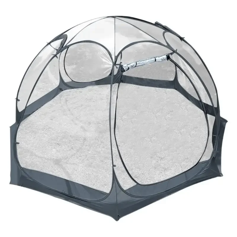 Portable Folding Spherical Tent Outdoor Thickened PVC Quick Opening Tent Fully Transparent Starry Tent Outdoor Camping Supplies