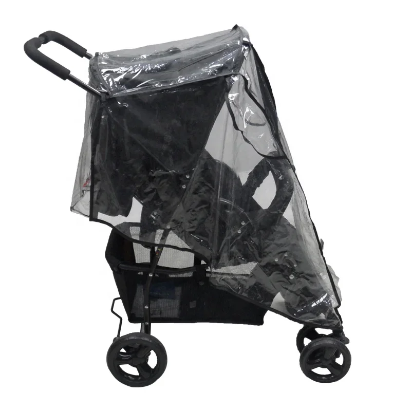 Private label custom fashion dustproof Baby Carriage Stroller  professional transparent waterproof rain cover Baby stroller