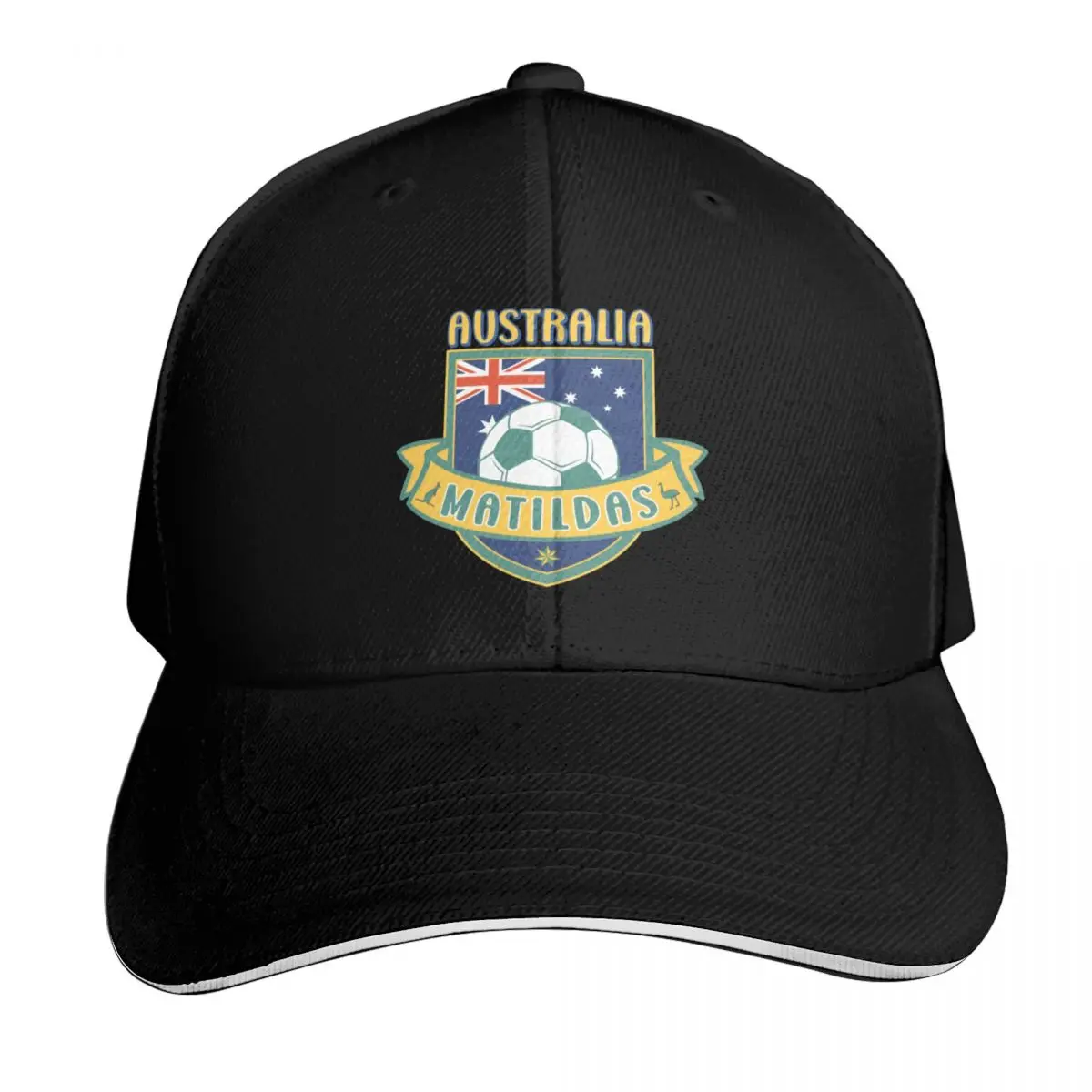 Czapka baseballowa z herbem australijskiej reprezentacji w piłce nożnej kobiet (Matildas) Luksusowa czapka Czapki wędkarskie męskie Modne kapelusze plażowe dla mężczyzn Dla dziewcząt Męskie