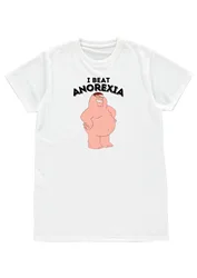 FUNNY PETER GRIFFIN I BEAT ANOREXIA MENS WOMENS UNISEX T SHIRT BIRTHDAY GIFT