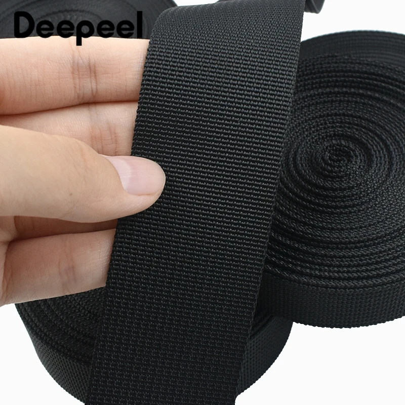 2-20M 20-50mm Nylon Tape Webbing Lace Ribbon Shoulder Bag Strap To The Meter Decorative Braid for Clothe Belt Sling Bias Binding