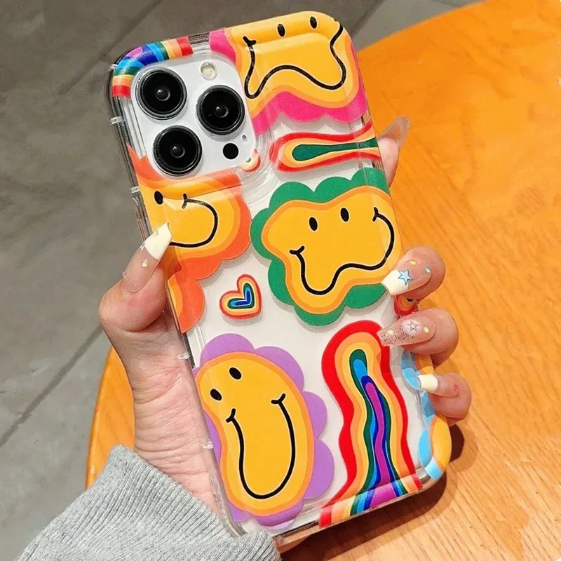 Twist Sunflower Phone Case For iPhone 14 13 11 12 15 16 Pro Max 16E 7 8 Plus XR XS MAX SE 2020 Antidrop Airbag Shockproof Cover