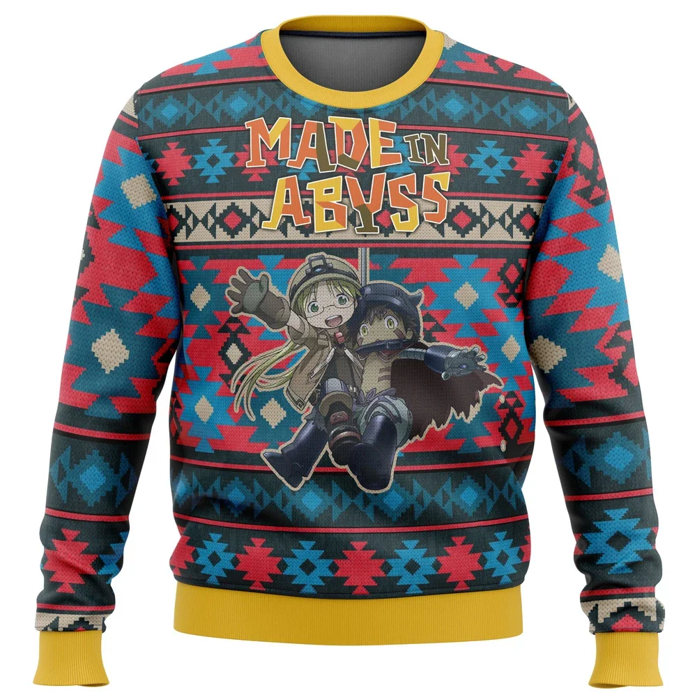 

Made In Abyss Alt Ugly Christmas Sweater Gift Santa Claus Pullover Men 3D Sweatshirt And Top Autumn And Winter Clothi