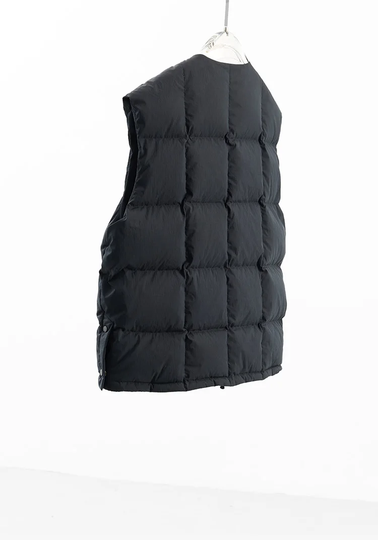 Winter Essentials~ down Vest, Women's Block-Patterned Warm Vest, Versatile Sleeveless Top, 2026 New Model