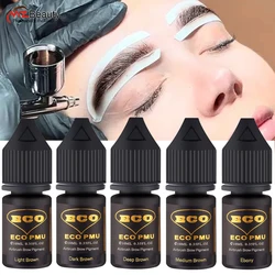 Augenbrauen-Tönung, Airbrush-Brauenpigment für Hybrid-Farbstoff und Tönung, 10 ml Tattoo-Tintenzubehör, Tinta para tatuar Maquiagem Makeup Maquillaje