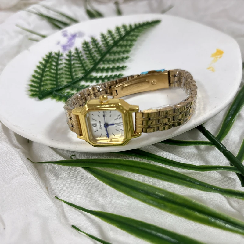 Jam Tangan Kuarsa Wanita Dial Kecil Modis Jam Tangan Tali Baja Tahan Karat Wanita Jam Pelajar Hadiah Relojes Para Mujer Dropshipping