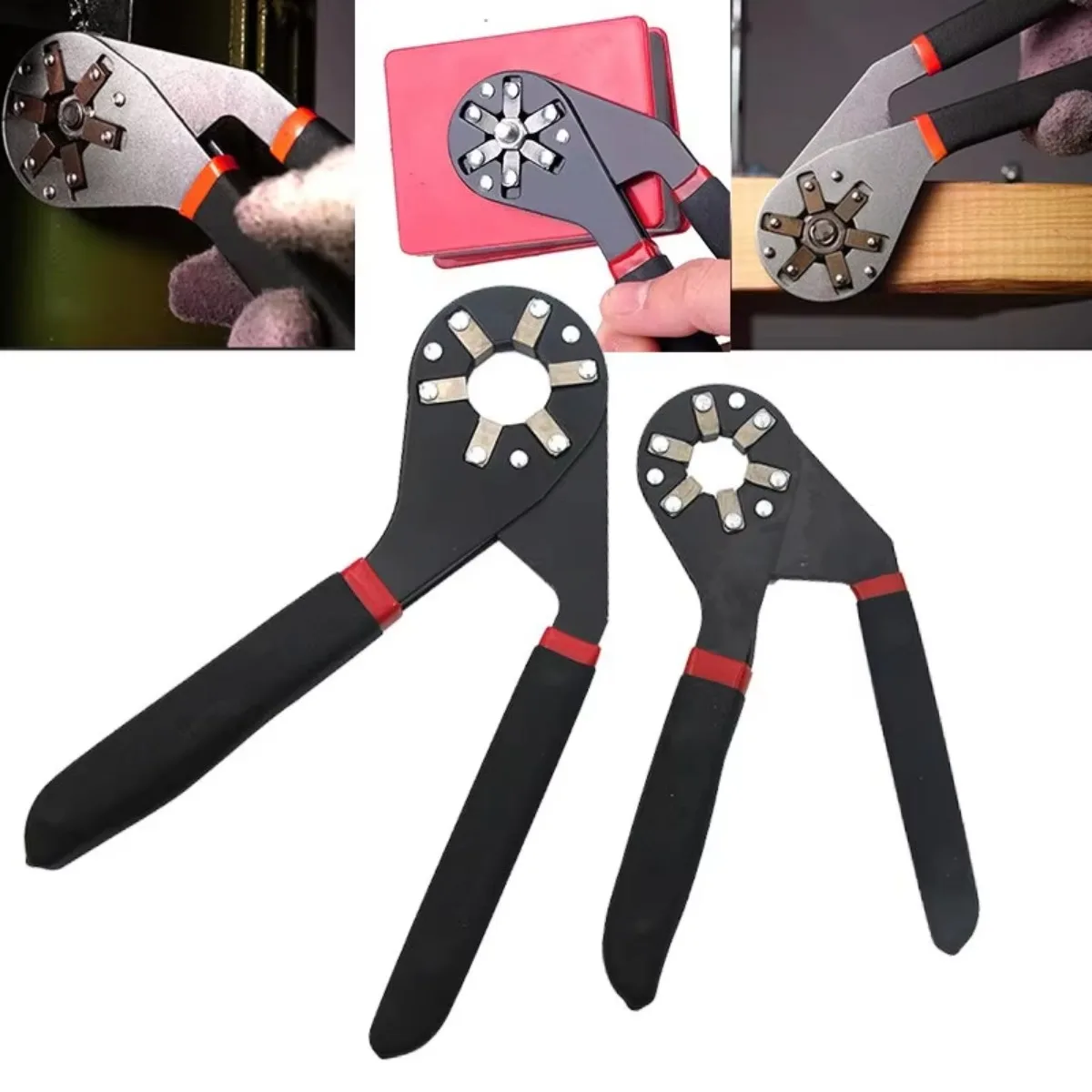 6/8 Inch Magic Wrench Household Maintenance Adjustable Twisting Hand Clamping Socket Outer Hexagonal Multifunctional Tool