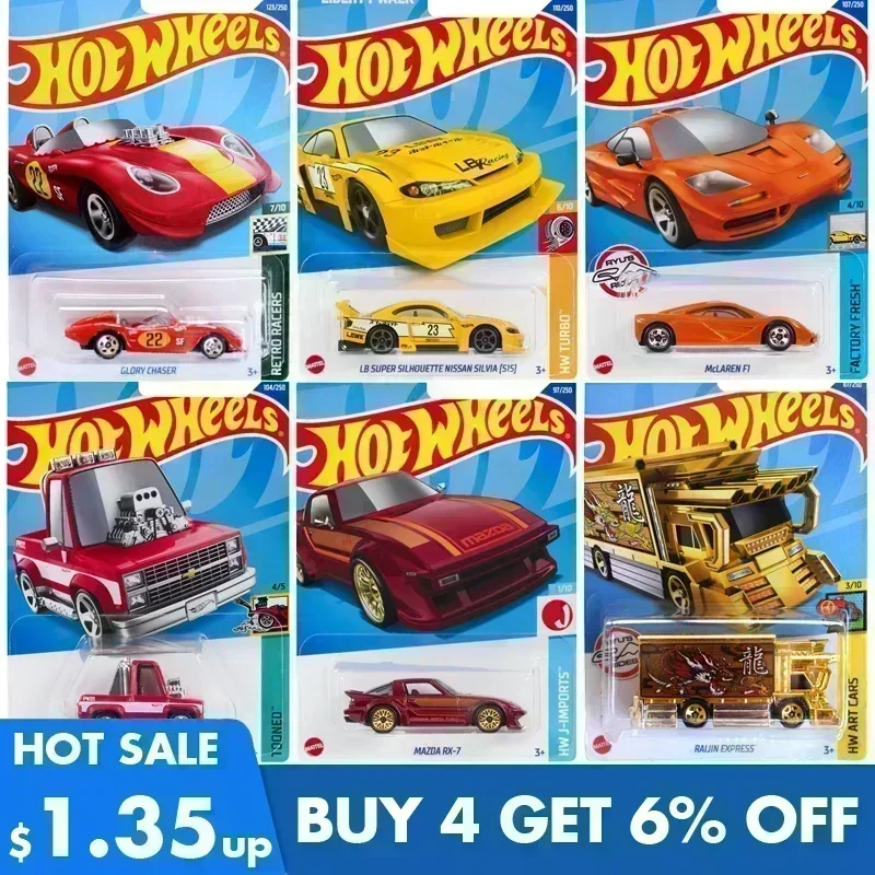 Original Hot Wheels 72 Style Mini Car Diecast 1/64 Metal Race Car Sport Vehicle Model Kids Toys for Boys Brinquedo Birthday Gift