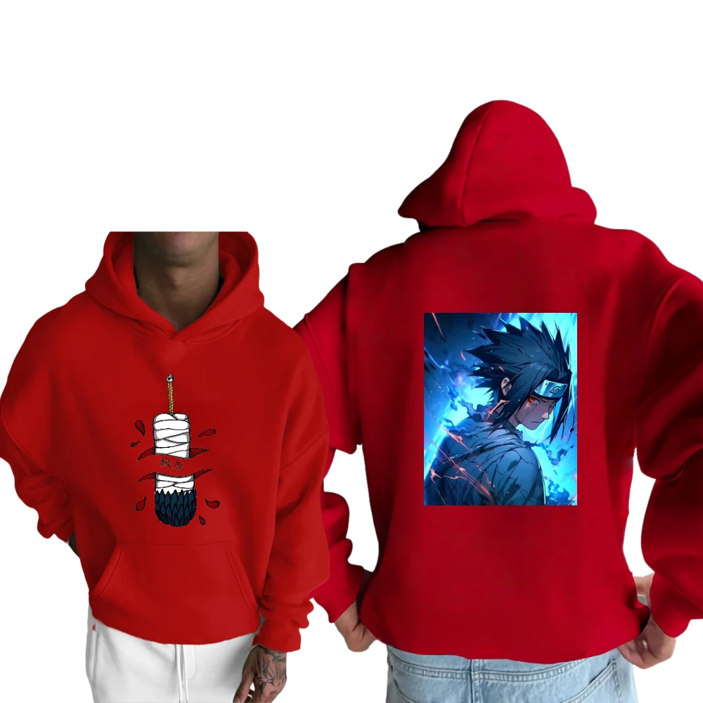 

Hokage Print Family New Long-sleeved Sweater Men's and Women's Same Autumn and Winter Christmas High-quality Thermal Hoodie