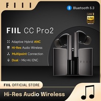 Global Version FIIL CC Pro2 Hi-Res LDAC 42dB Hybrid ANC TWS Earbuds Wireless Bluetooth 5.3 Headphones Connection 2 Device