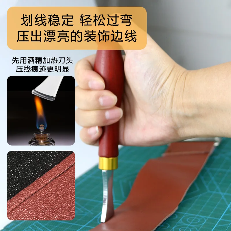 Leather crimper DIY leather sector crimping tool, shallow circular crimper, shallow groove crimper scribe