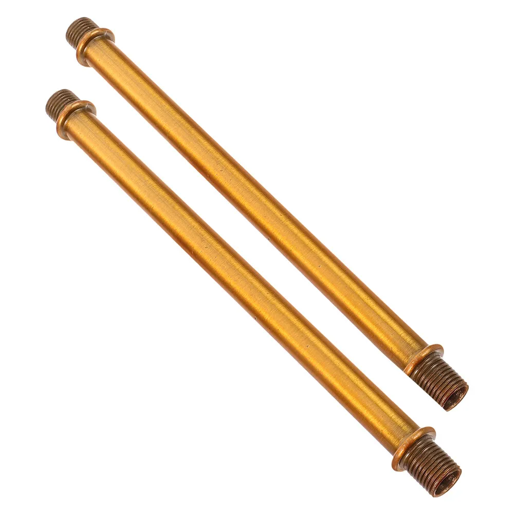 

2Pcs Wall Lamp Connector Tube Threaded Double-Ended M10 Metal Pipe Smooth Surface for Table Lamp Rod Lighting Extension Fixture
