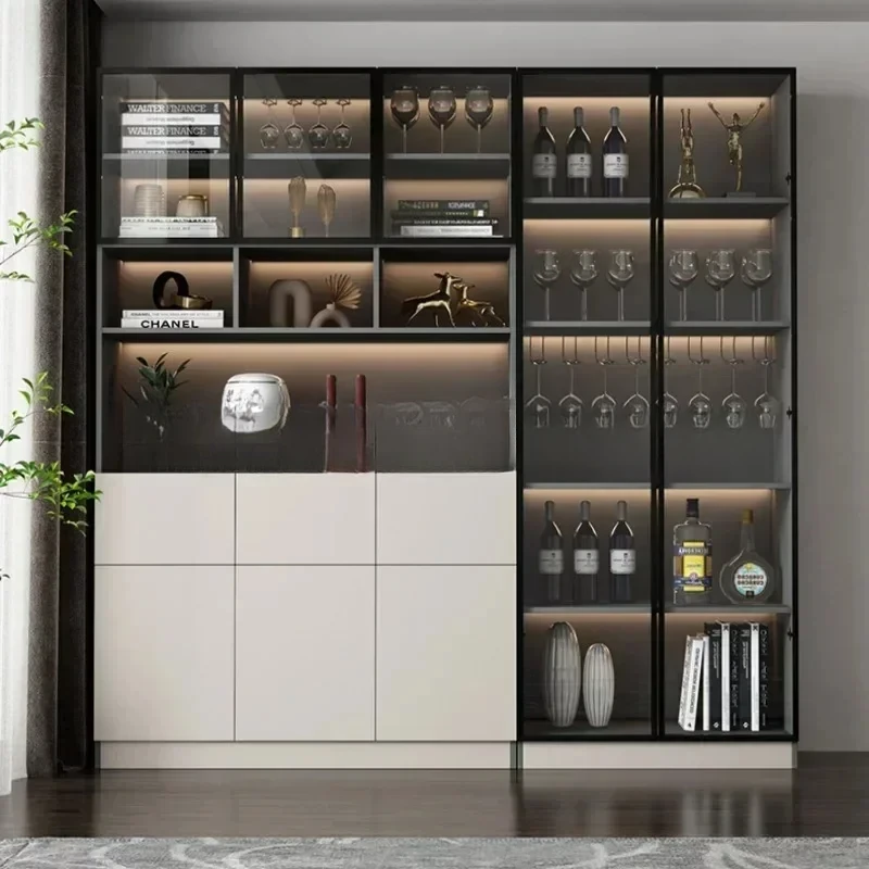 Corner Storage Wine Cabinets High Liquor Wall Kitchen Wine Cabinets Luxury Living Room  Vino Bar Furniture