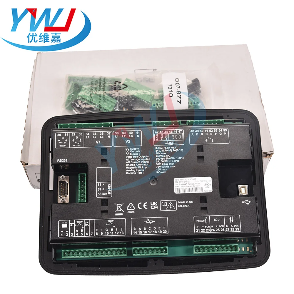 الأصلي DeepSea DSE7310 MKII السيارات بدء مولد شاشة الكريستال السائل لوحة التحكم مع نظام التحكم المولد DSE 7310 DSE 7320 MK2