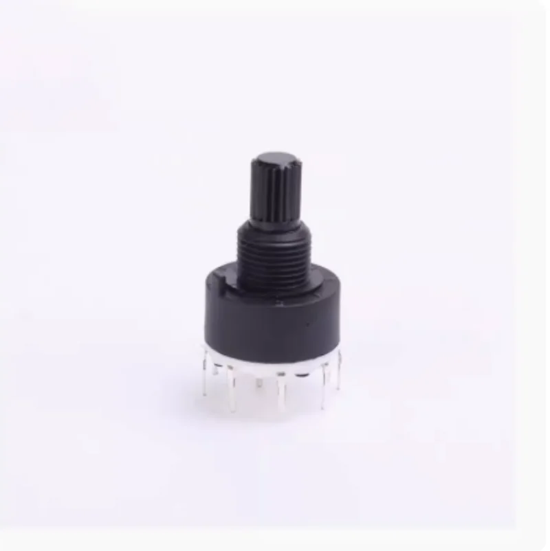 2PCS 1P5T 1P6T 1P8T 2P3T 2P4T 6mm Diameter Knurled Shaft Rotary Switch DC 60V 0.3A 15MM Shaft Length SR16