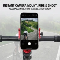 Support de téléphone pour vélo, support de téléphone fiable pour VTT, support de téléphone réglable en aluminium, support antidérapant 5
