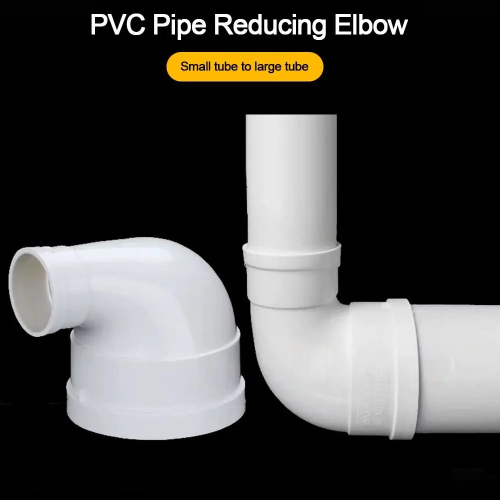 New PVC Pipe Reducing Elbow 2 Way White Pipe Fitting Corner Pipe Fitting Reducing Joint Pipe DIY Frame
