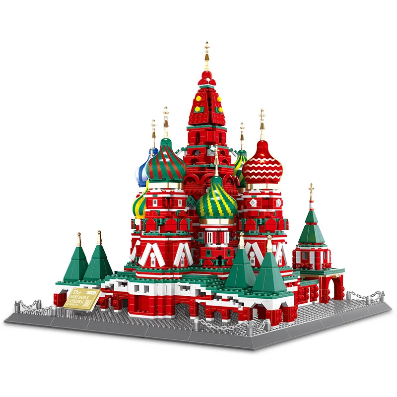 Creative Church Building Block Toys  Assemble Model Constructor Educational High Difficulty Stacking Bricks Birthday Gifts