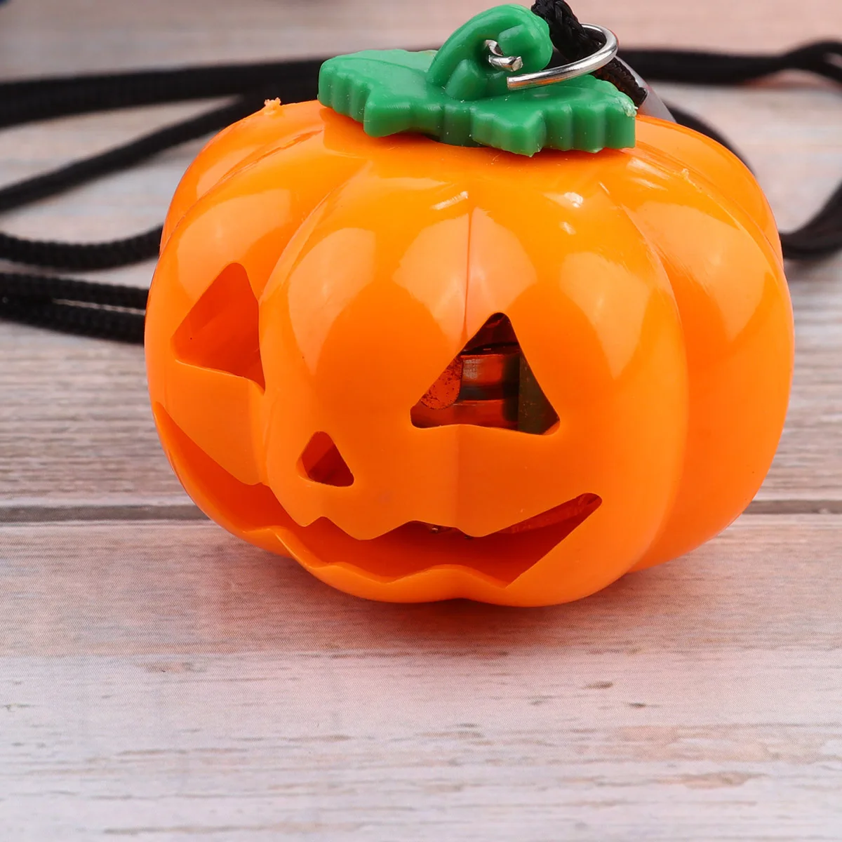 2 pçs colar de abóbora halloween pingente decorativo colar de festa de plástico para festival usar acessório diário jóias presente