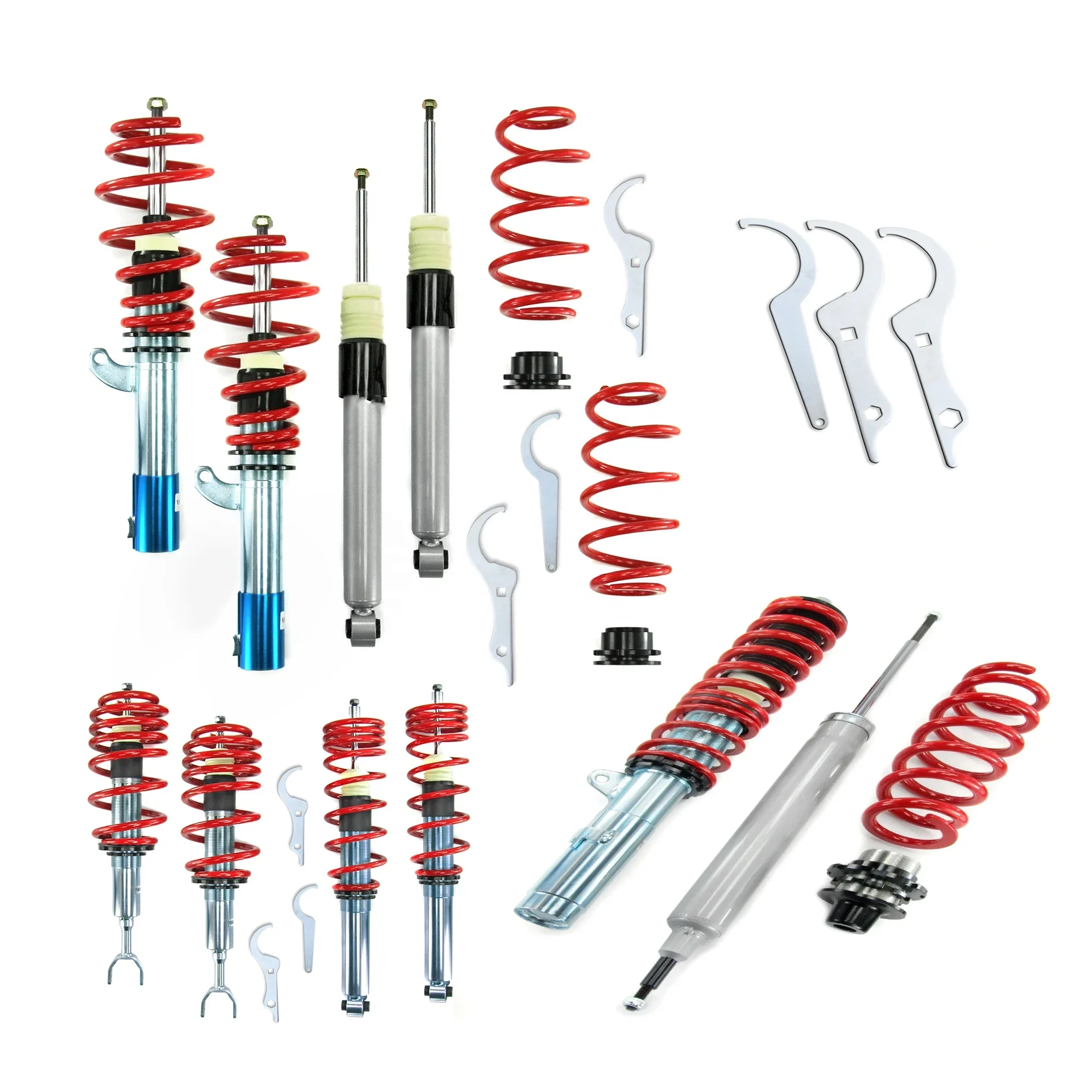 Coilover Kit shock absorbers suitable for 206, CC and station wagon year 8.1998 - 2007