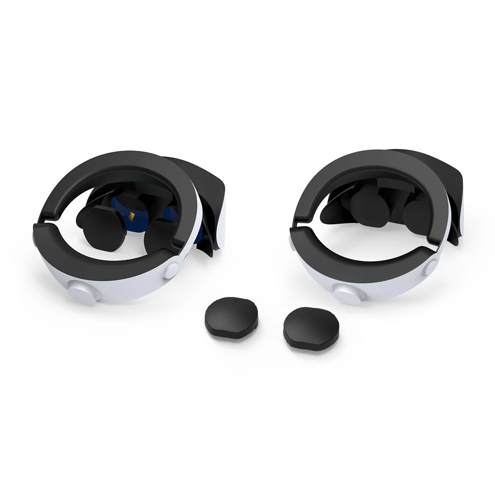 2pcs Glasses Protection Cover for PSVR2 Dust Protection Lens Cover Black