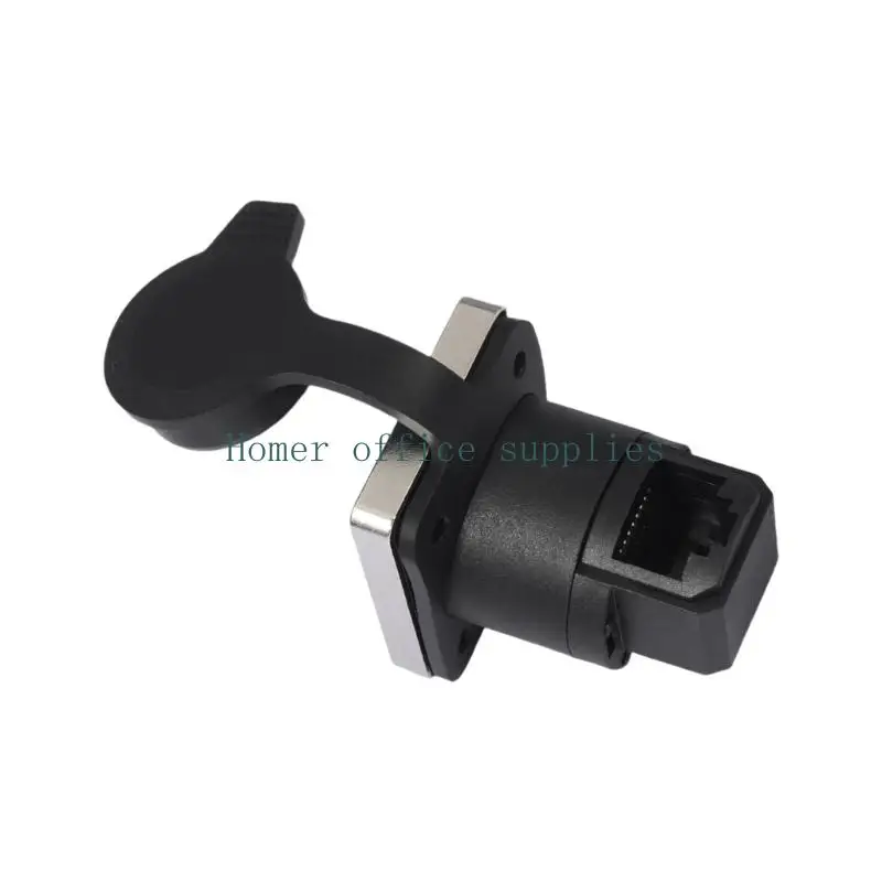 

K43B Locking Front Panel RJ45 Networking Adapter D Type Mount ABS Metal Housing Tool