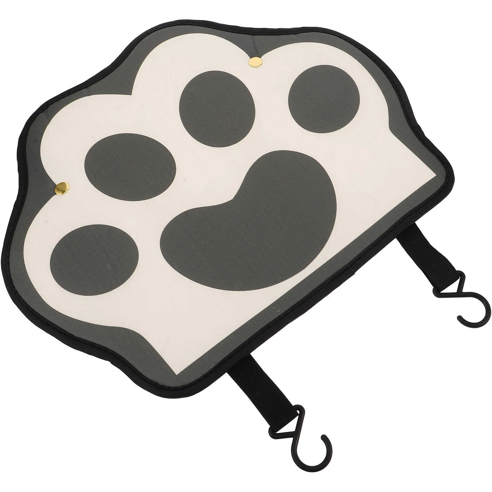 

Car Seat Back Kick Cover Waterproof PU Material Cute Cat Paw Design Black Durable Protection Anti Scratch Vehicle Seat Protector