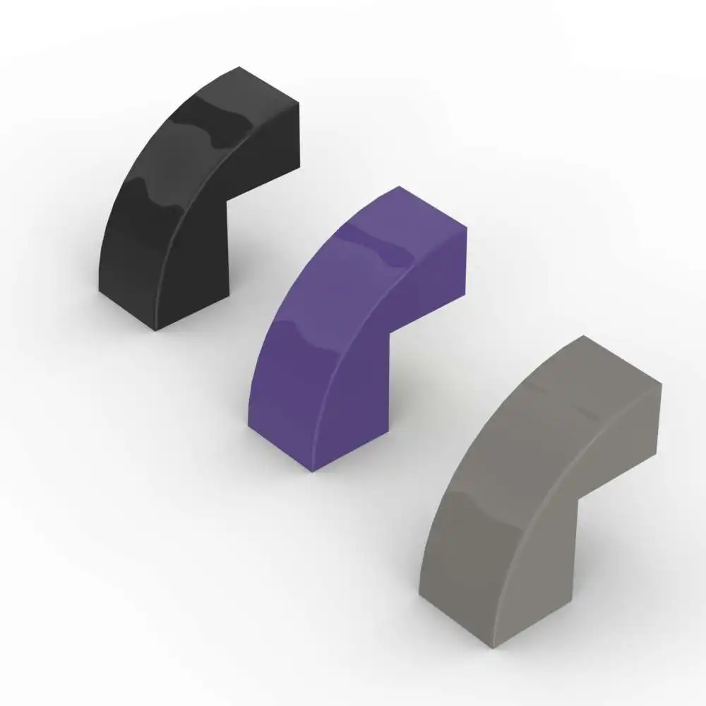 MOC 10PCS Curved 5907 2x1x1 2/3 Slope Building Blocks Kit House Castle Bricks Particle Puzzle DIY Toys Children Birthday Gifts