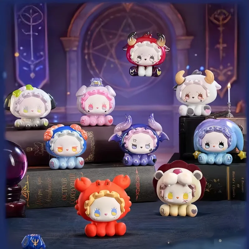 

Genuine Lucky Emma Hey Zodiac Series Mini Model Blind Box Room Decoration Model Birthday Gift Toys