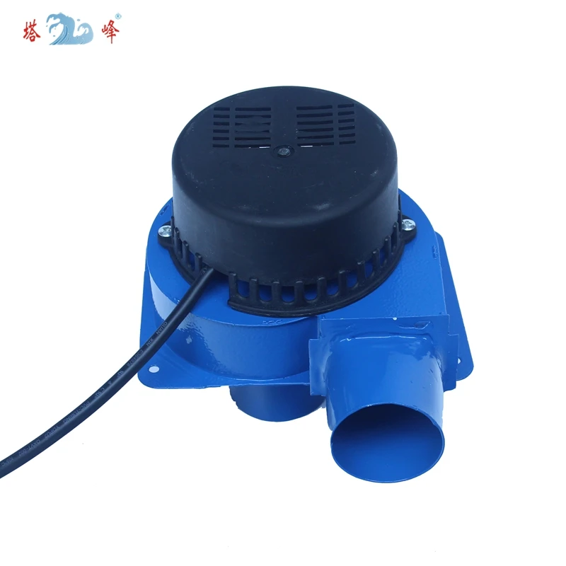 Mini powerful 12v DC electric air blower fan 20w high temperature resistant brushless motor 50mm pipe