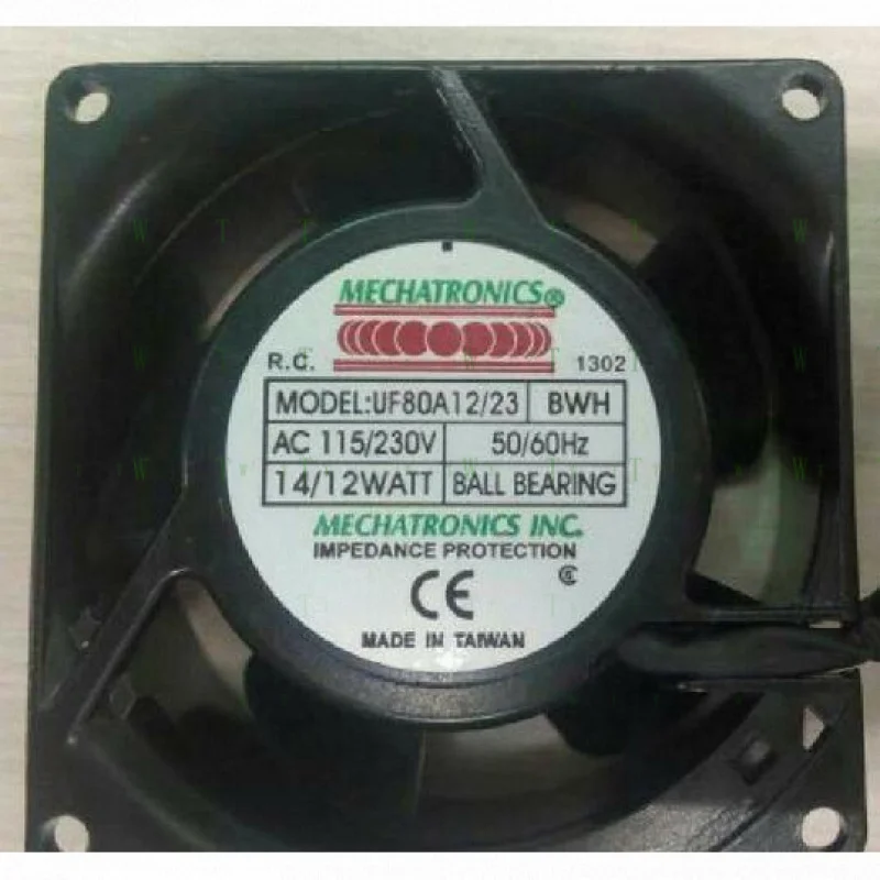 

H MECHATRONICSINC UF80A12/23 8038 230V/115V 14/12W dual voltage 4-wire fan