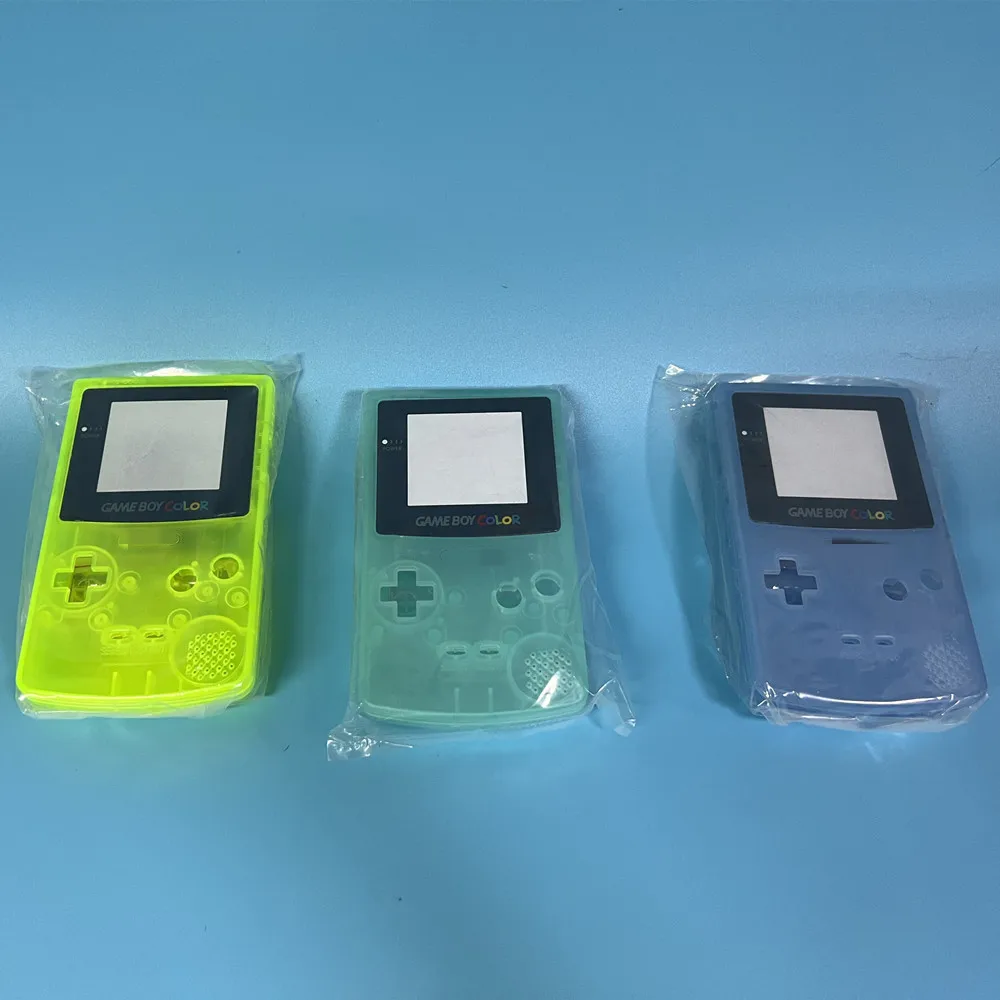 Nouvelle coque Game Boy Color, coques GBC, édition limitée, coques de remplacement, accessoires périphériques de jeu, cadeaux d'anniversaire pour garçon, lumineux