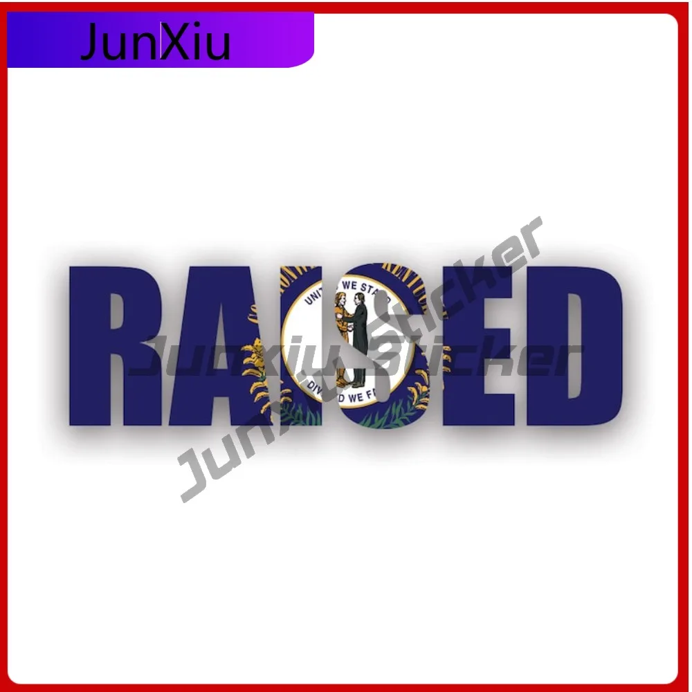 

Kentucky Raised State Flag Stickerwaterproof Outdoor Cute Window Waterproof Vinyl Decal For Campers Creative Outdoor Protection