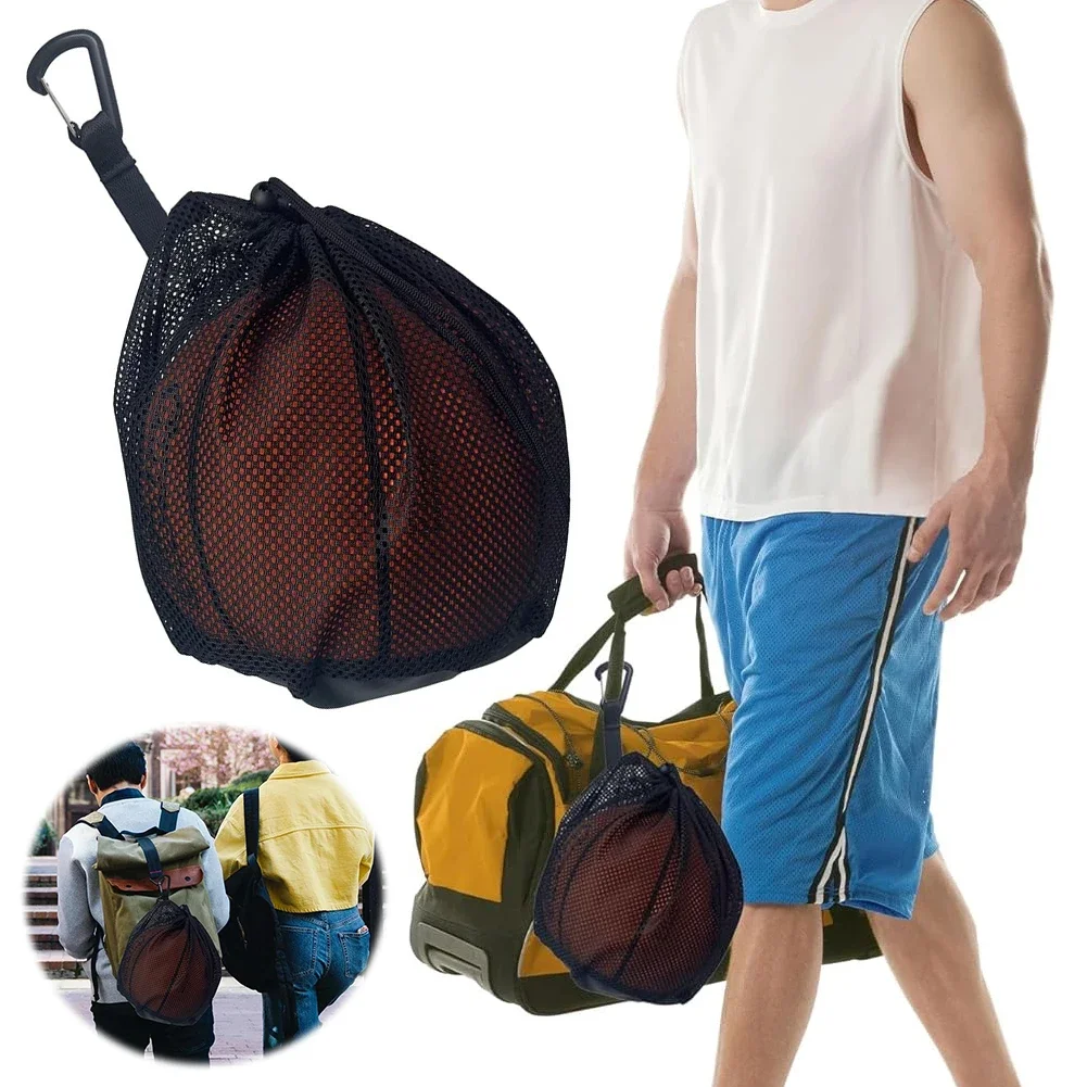 

Basketball Carry Bag Youth Football Oxford Portable Carry Net Bag Balls Volleyball Outdoor Durable Drawstring Ball Storage Bag
