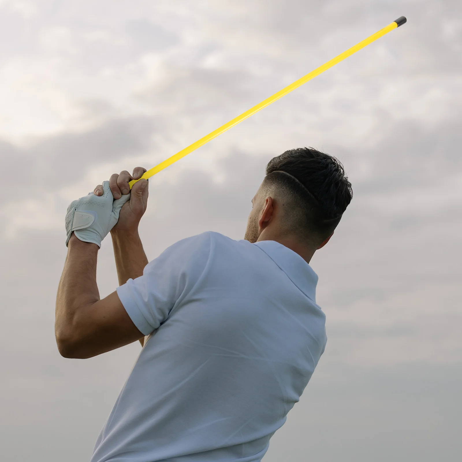 

4 Pcs Golf Putter Practice Aid Putting Training Alignment Sticks Positioning 40x07cm Swing Golfing Yellow Man