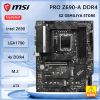MSI PRO Z690-A DDR4 Motherboard Intel Z690 LGA 1700 DDR4 128GB 4xM.2 USB3.2 PCI-E 5.0 support 12th Gen i7-12700K i7-13700 cpu