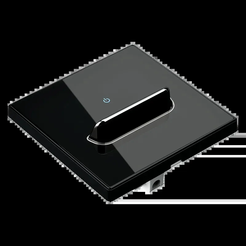 European LED Glass Panel Wall Switch 16A Power Socket R Household Rocker Light Switch