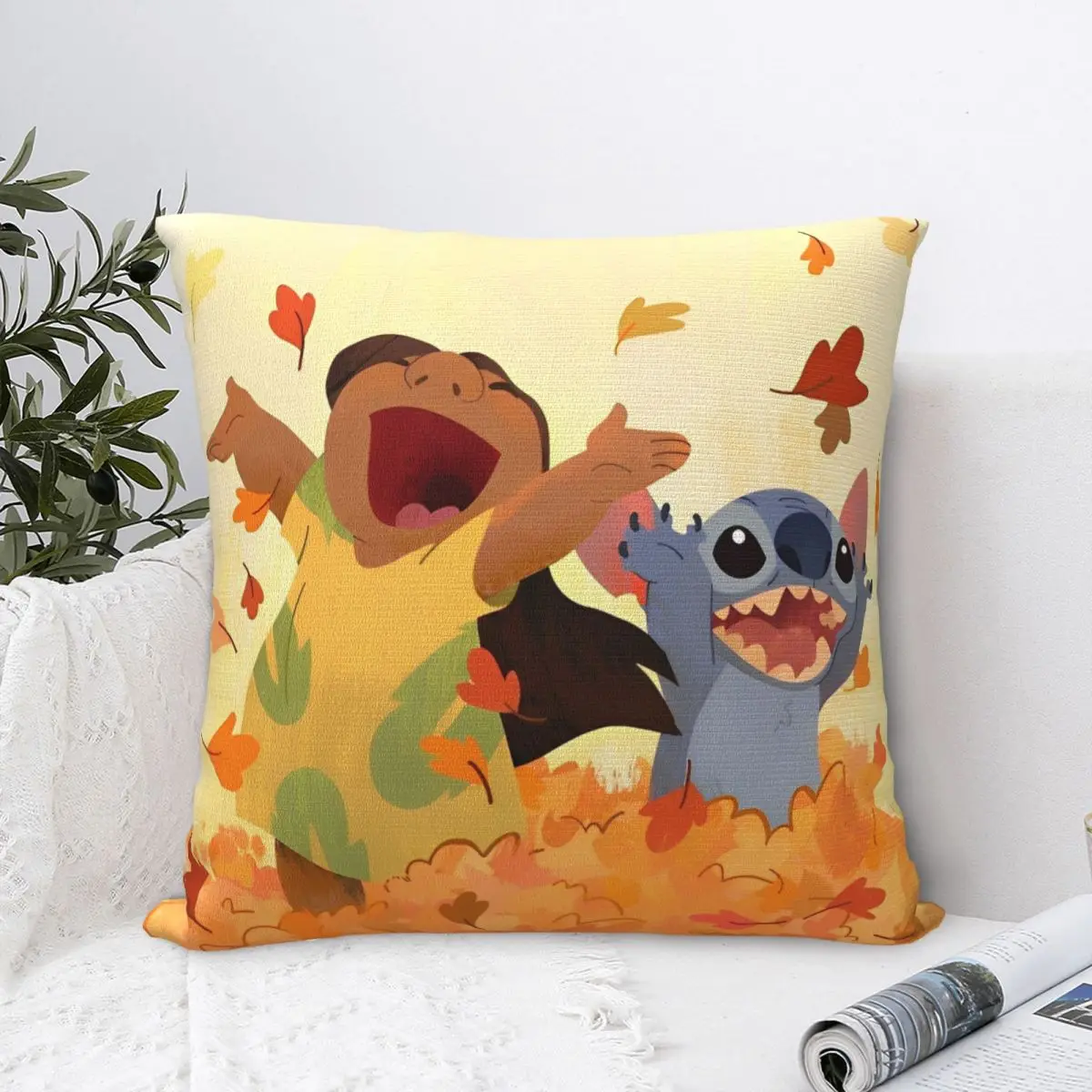 Lilo And Stitch Pillow Cases Cushion Cover Custom Zippered Decor Pillowcase for Home 18