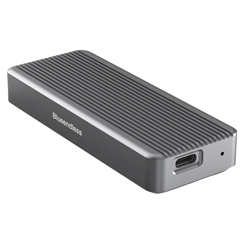 BLUEENDLESS 1 Piece M6N New M.2 Nvme Solid State Drive Box Gen2x2 To USB3.2 SSD Thunder Speed 20Gbps Silver-Gray