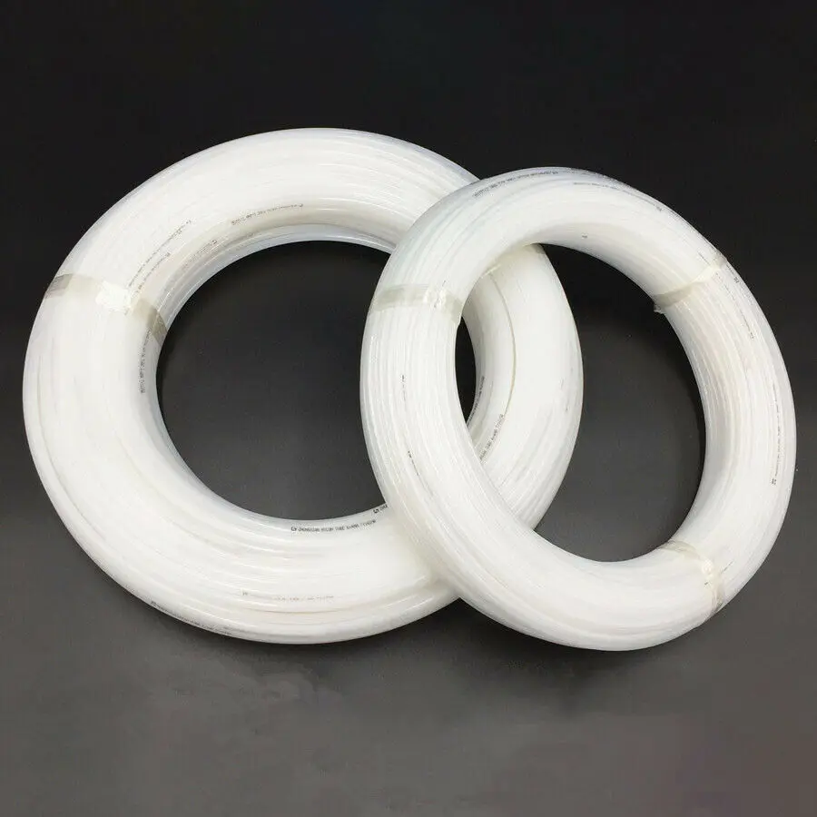 PA Nylon Tube Pneumatic Air Line Tubing Oil & Fuel Plastic Pipe White ID 2~14mm Oil Resistant Pipe Acid Alkali Resistant 120°C