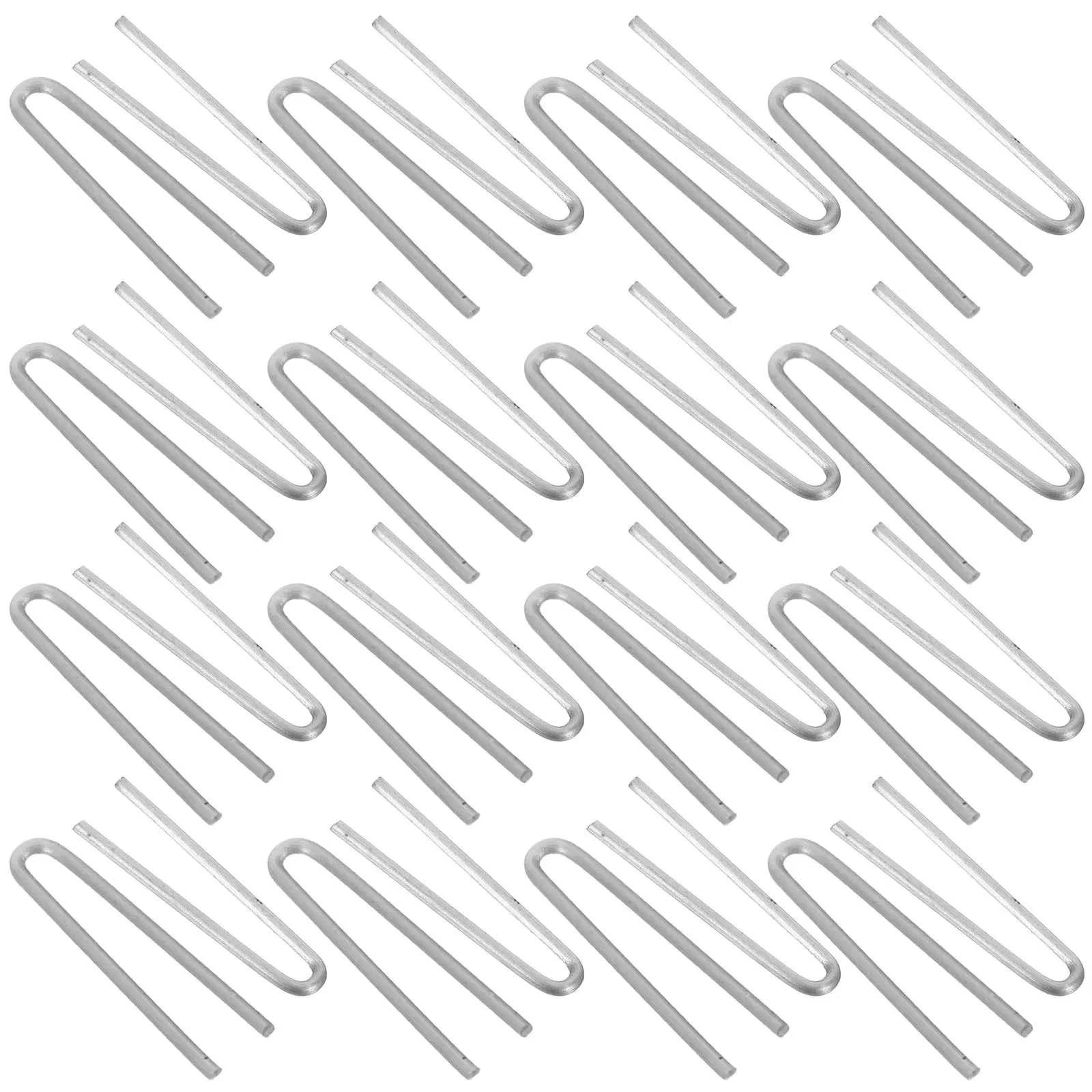 

200Pcs Wire Jump Rings U Hooks for Pottery Fire Tool Hanging Fiery Needle Clay Firing Accessories High Temp Craft Tools Jewelry