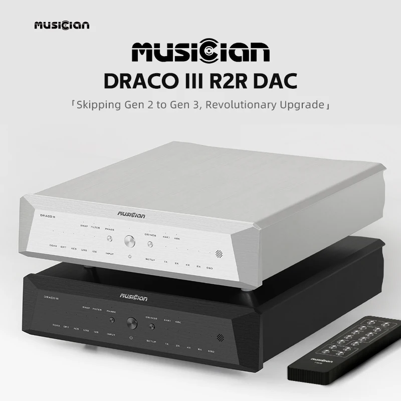 ЦАП MUSICIAN Draco III R2R с высокопроизводительными чипами декодирования ALTERA ARM, R2R True Balanced Decoder, I2S/Coaxial/Optical/AES/USB