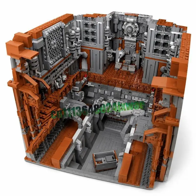 13543PCS MOC Space Battle Sandcrawler Full Interior Model Custom Puzzle Architecture DIY Assembly Educational Creative Toy Gifts