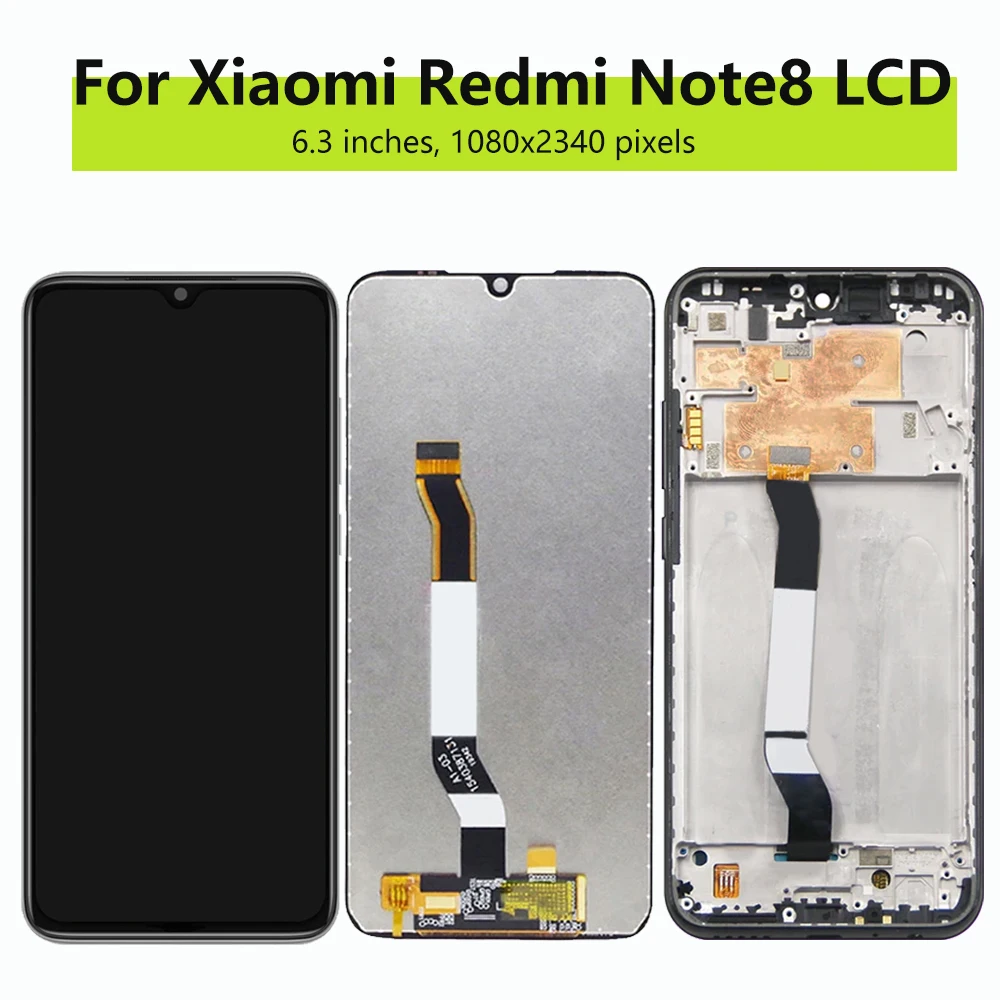 Note8 Super Display Screen For Xiaomi Redmi Note 8 LCD Display with Touch Screen Digitizer M1908C3JH M1908C3JG M1908C3JI LCD